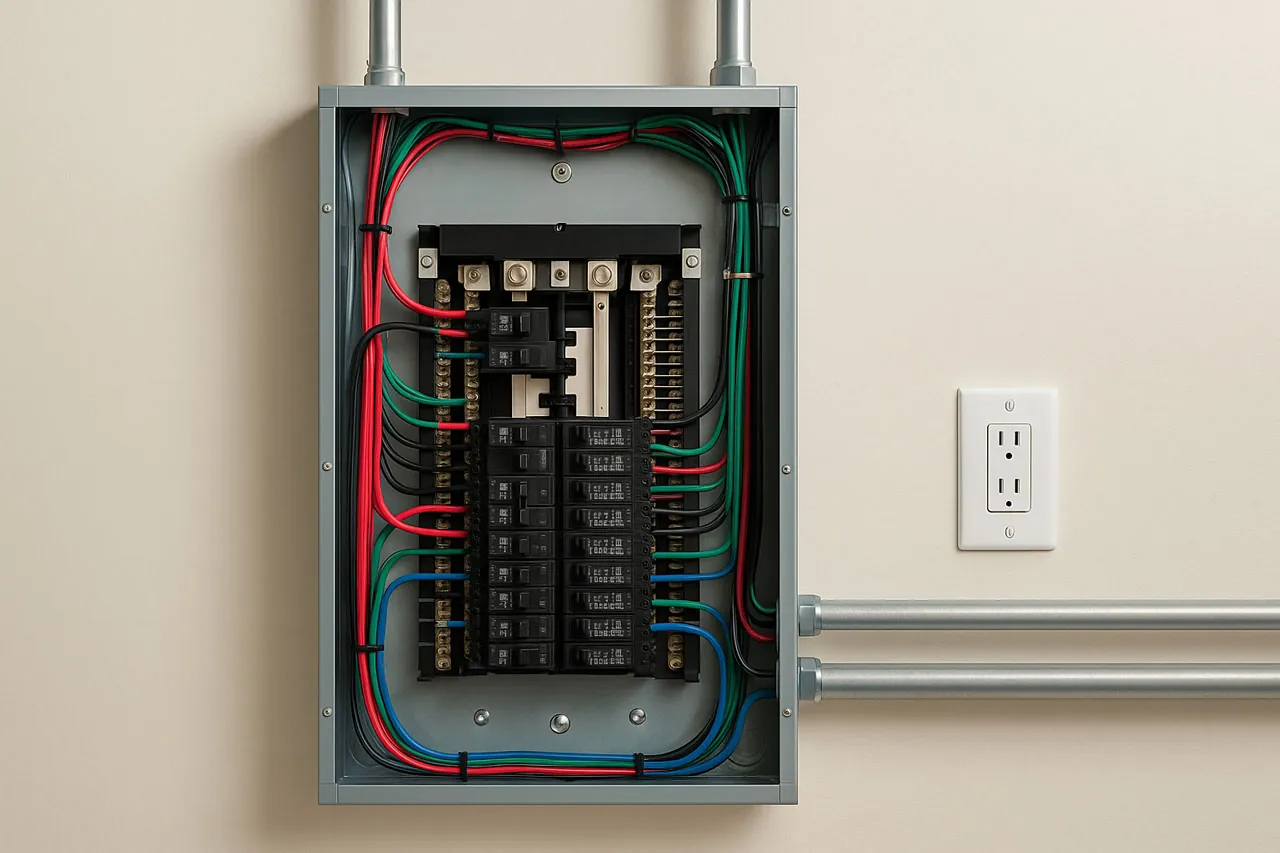 Residential electrical panel changeout and upgrade