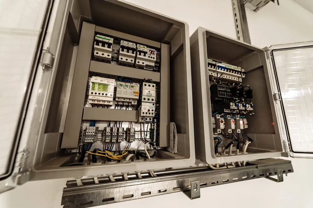 Newly rewired residential electrical panel with organized breakers in Melbourne, FL