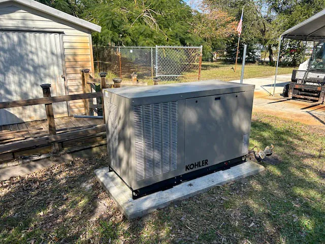 Kohler home standby generator installed by Wavelength in Brevard County, FL